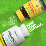 NaturesPlus Vitamina D3 1000 UI, cápsulas, fácil ingesta diaria