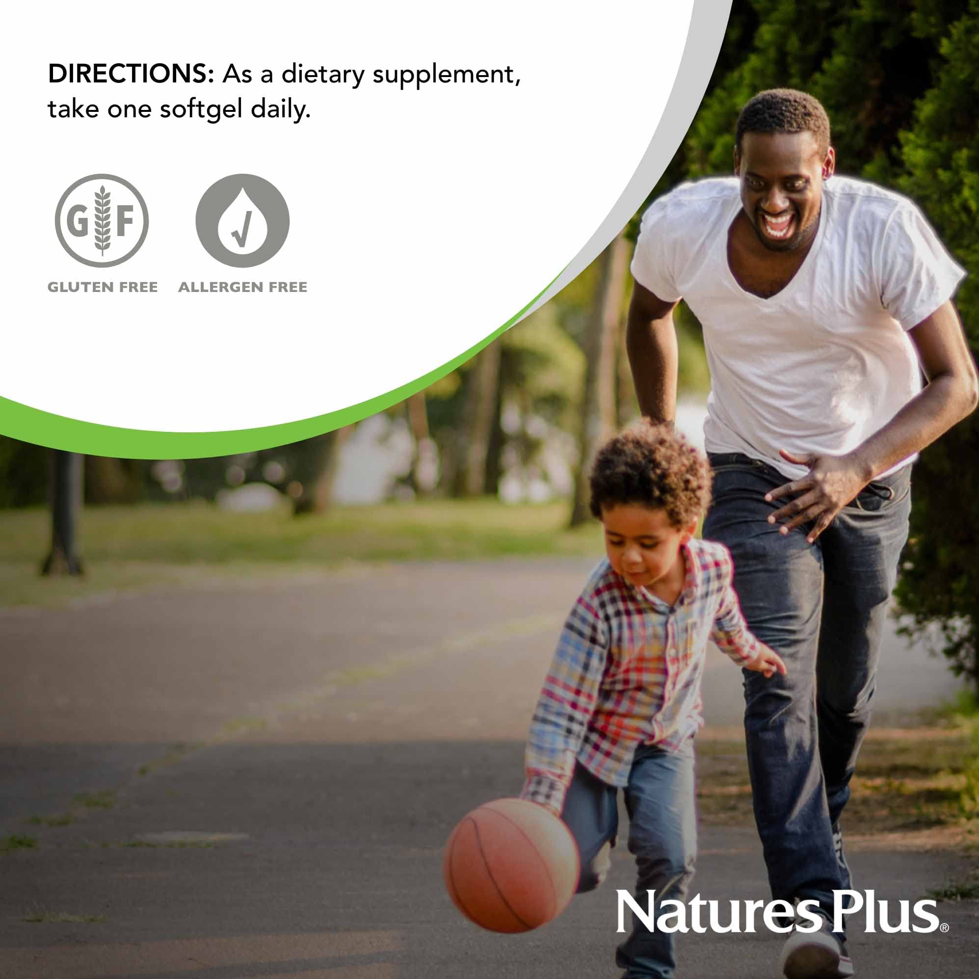 NaturesPlus Vitamina D3 2500 UI, tapa de botella y sello seguro