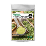 Naturevibe Botanicals Moringa, hojas verdes en polvo para batidos nutritivos.