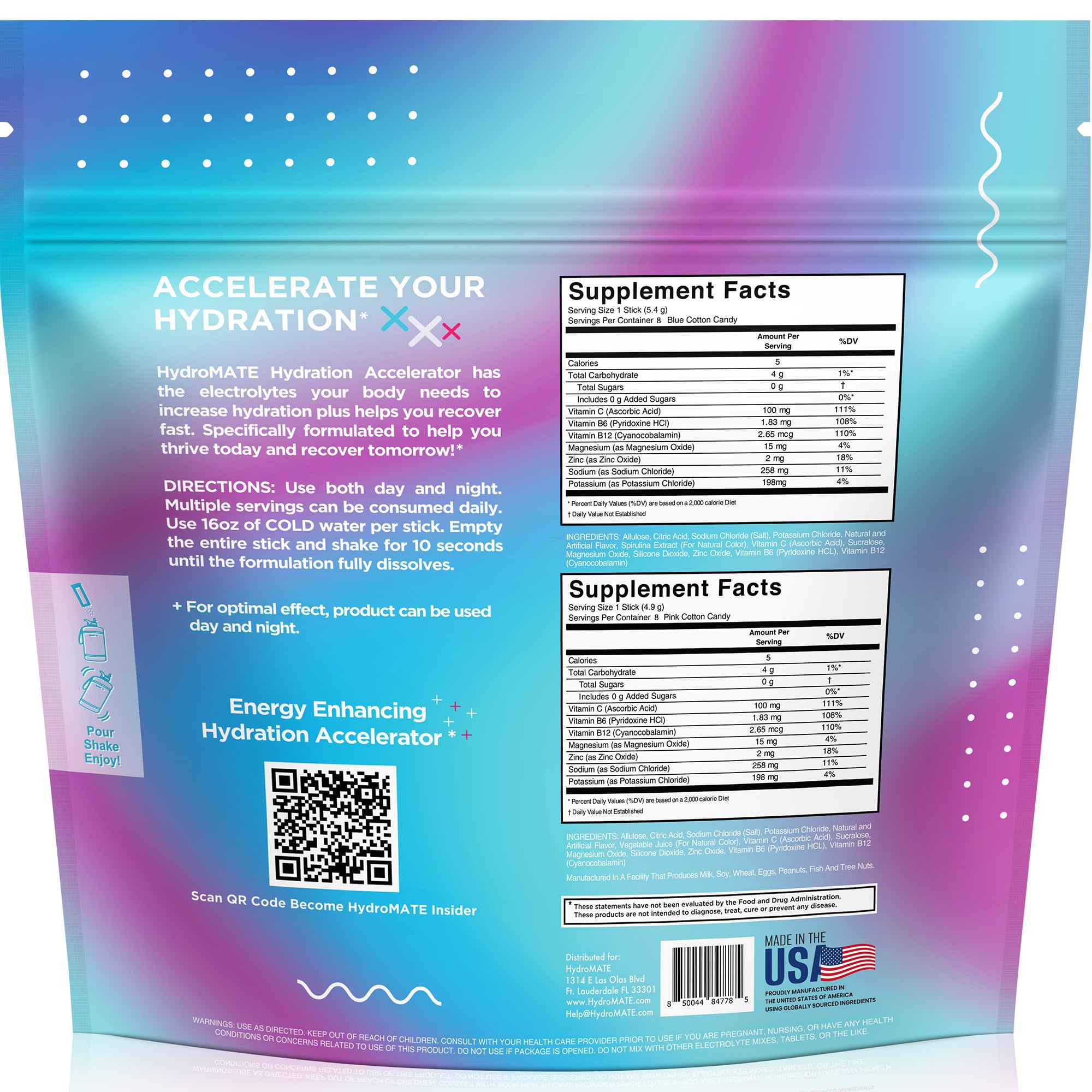 NatureWorks HydroMATE: hidratación rápida con sabor algodón de azúcar