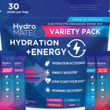 NatureWorks HydroMATE: paquetes de electrolitos en variedad de sabores para hidratación rápida.