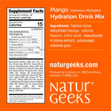 NaturGeeks NutraGeeks electrolitos en sobre sabor sauco para recargar líquidos.