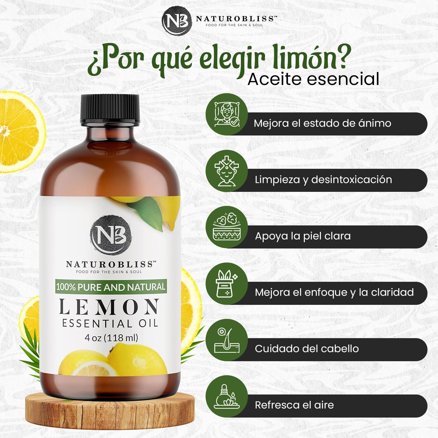 Difusor NaturoBliss en acción liberando aroma cítrico