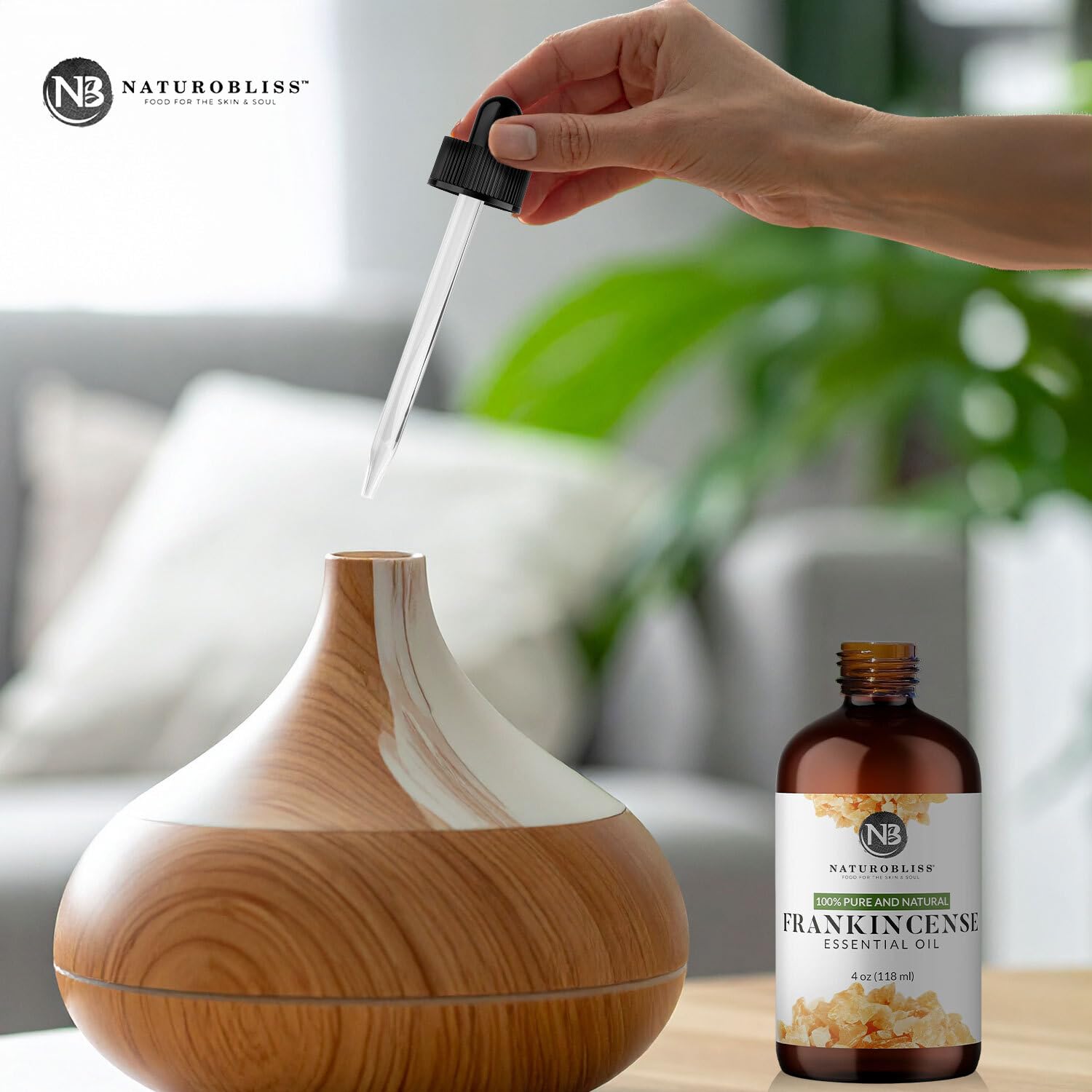 NaturoBliss etiqueta detalle calidad identificando el grado terapéutico