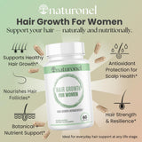 Naturonel biotina cabello cápsulas: ayuda al crecimiento saludable.