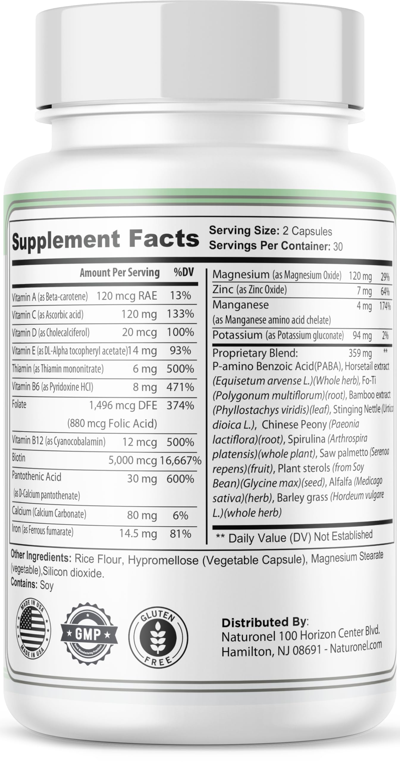 Naturonel empaque caja producto: presentación atractiva y práctica.