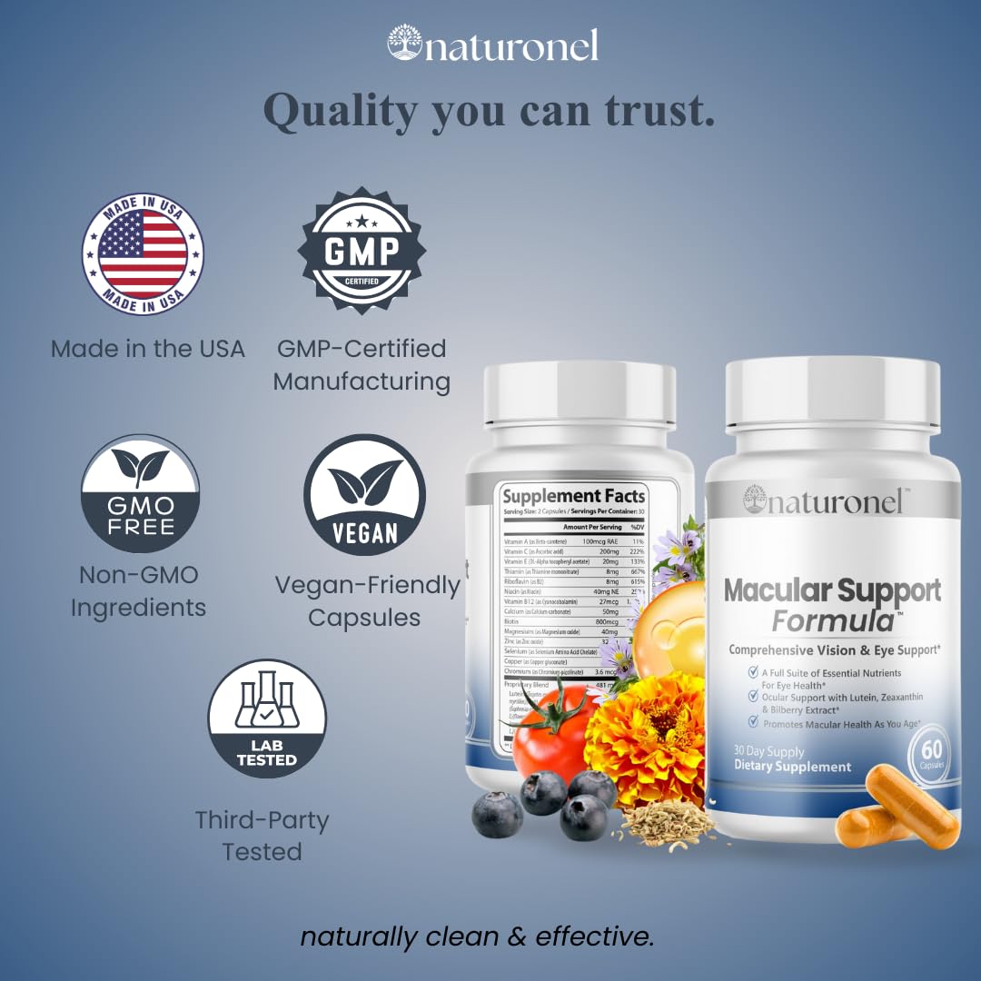 Naturonel etiqueta del producto: información clara sobre beneficios.
