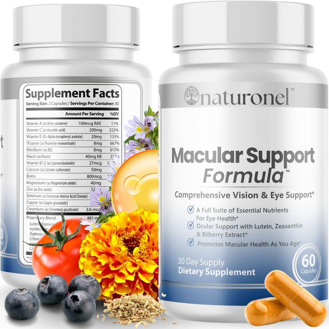 Naturonel soporte macular: cápsulas para la salud ocular diaria.