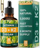 Naturtreu D3 K2 gotas: absorción 3x para huesos y inmunidad.