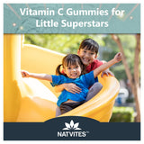 Natvites gomitas para niños, textura masticable, sabor cítrico, ideal para la rutina diaria.