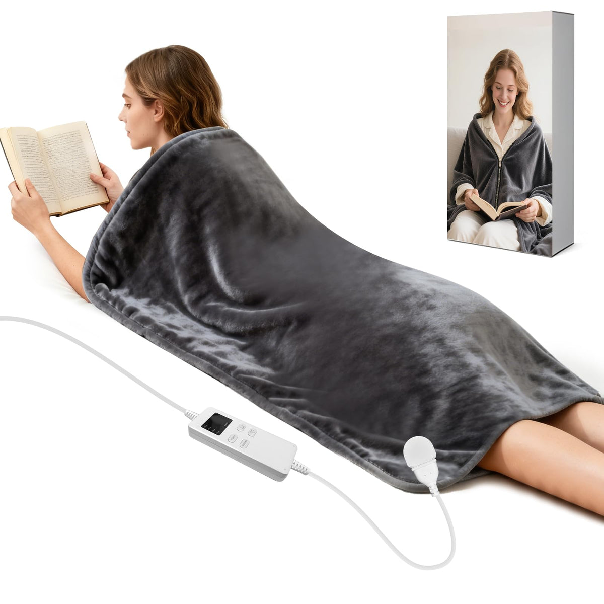 NautDuty almohadilla térmica grande para espalda, calor reconfortante.