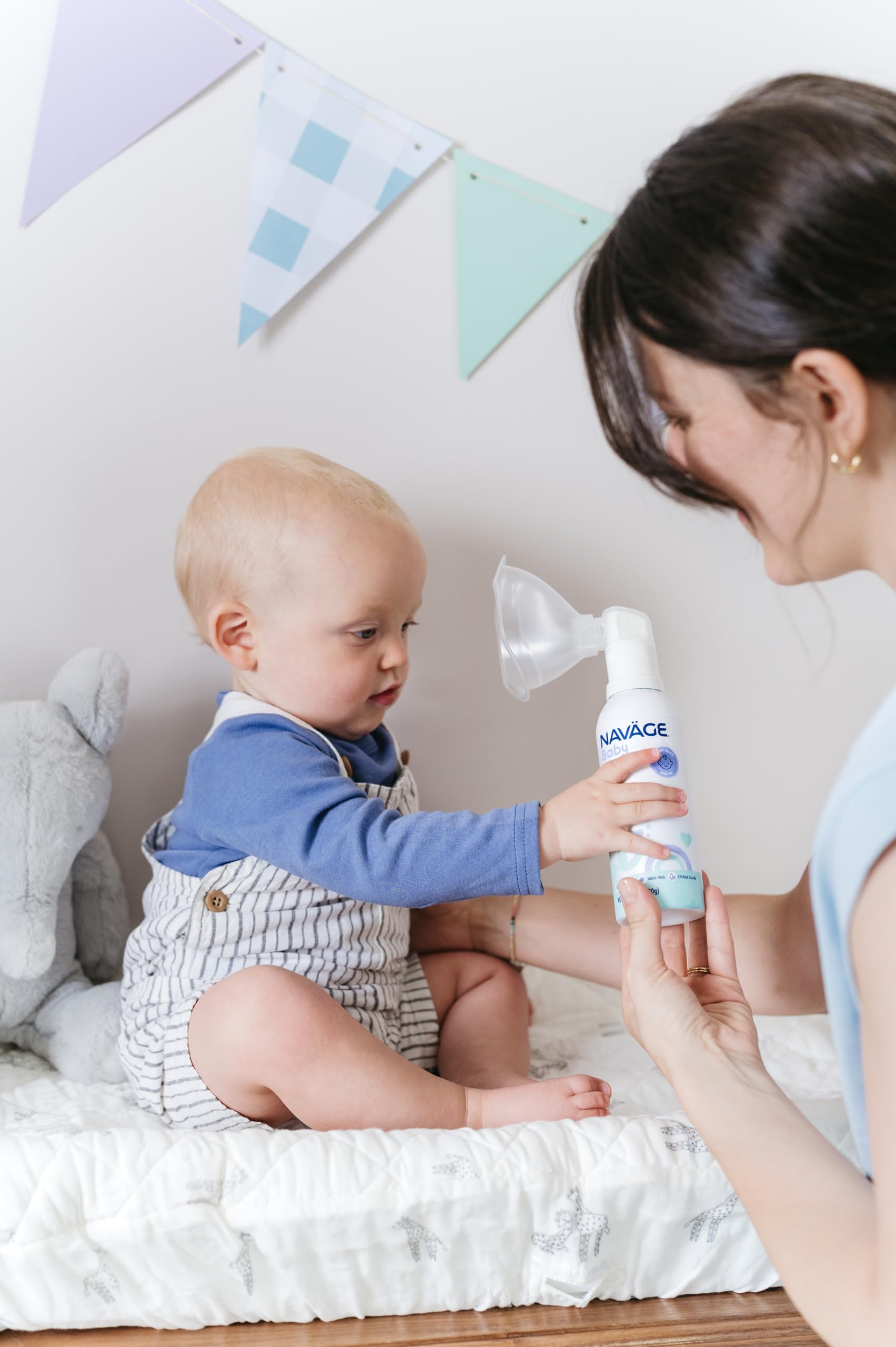 Navage Bebé: lata con hasta 90 usos para uso prolongado.