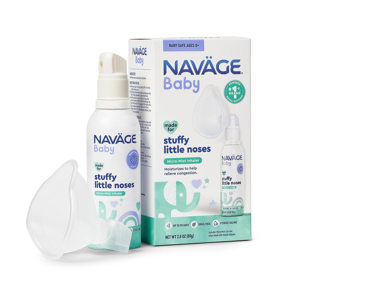 Navage Bebé: neblina nasal continua para respirar mejor durante las siestas.