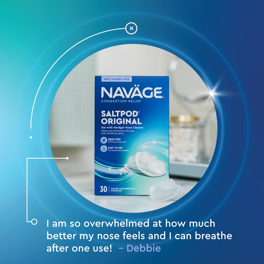 Navage SaltPod: cápsulas para alivio de senos paranasales nocturno
