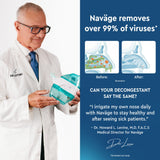 Navage sistema enjuague nasal, diseño ligero para uso con una mano