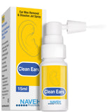NAVEH PHARMA CleanEars, botella-atomizador, uso rápido para disolver cerumen.
