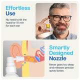 NAVEH PHARMA CleanEars, sin conservantes, cuidado suave para la piel del oído.