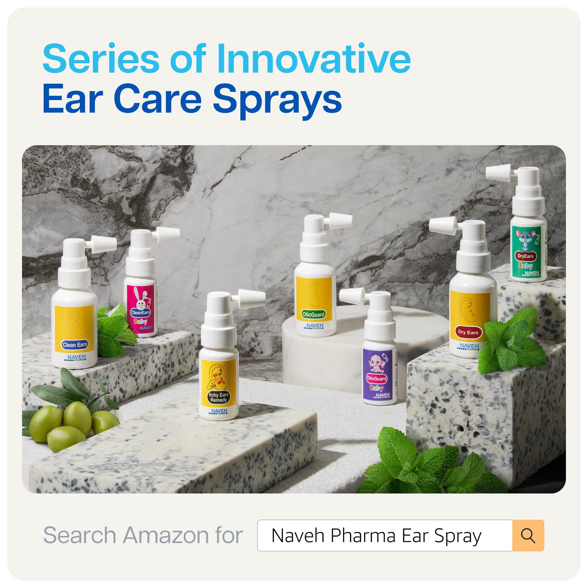 NAVEH PHARMA Itchy Ears Remedy – opción natural sin esteroides para la piel del oído.
