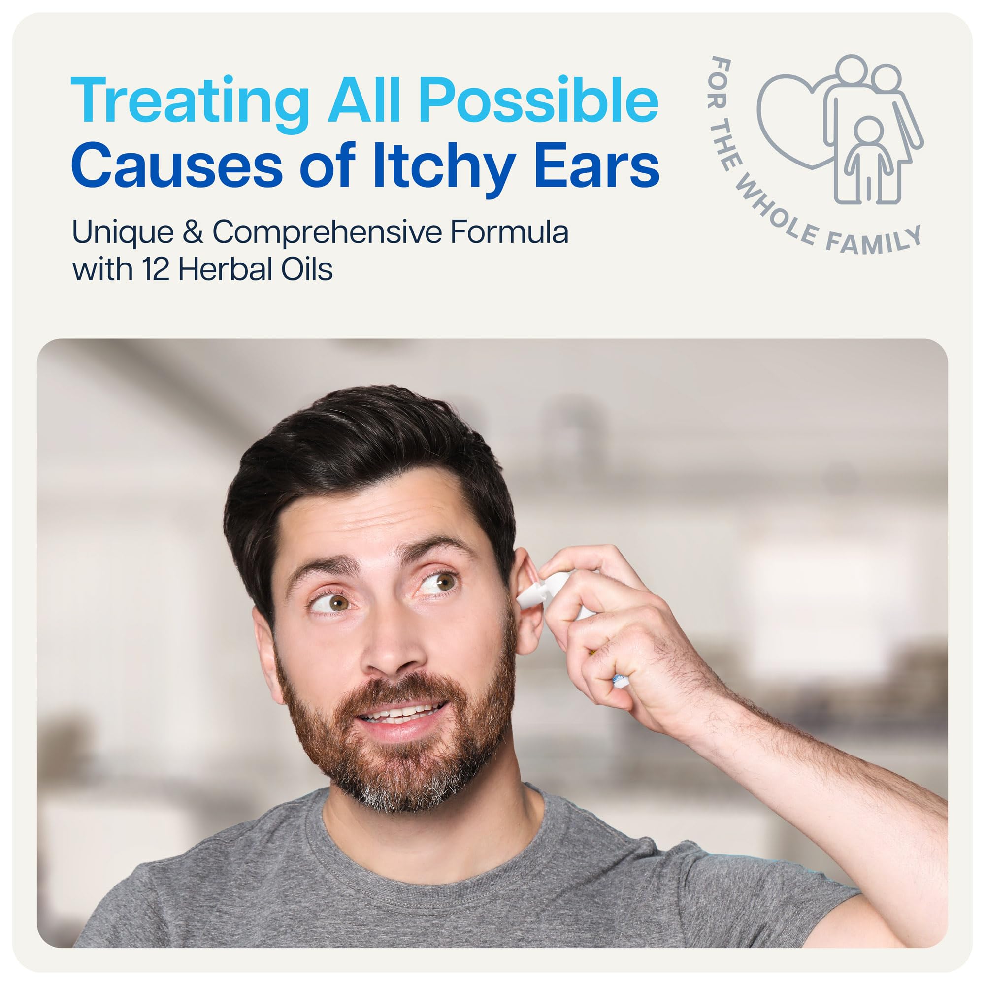 NAVEH PHARMA Itchy Ears Remedy – aplicador externo para uso seguro en oídos.