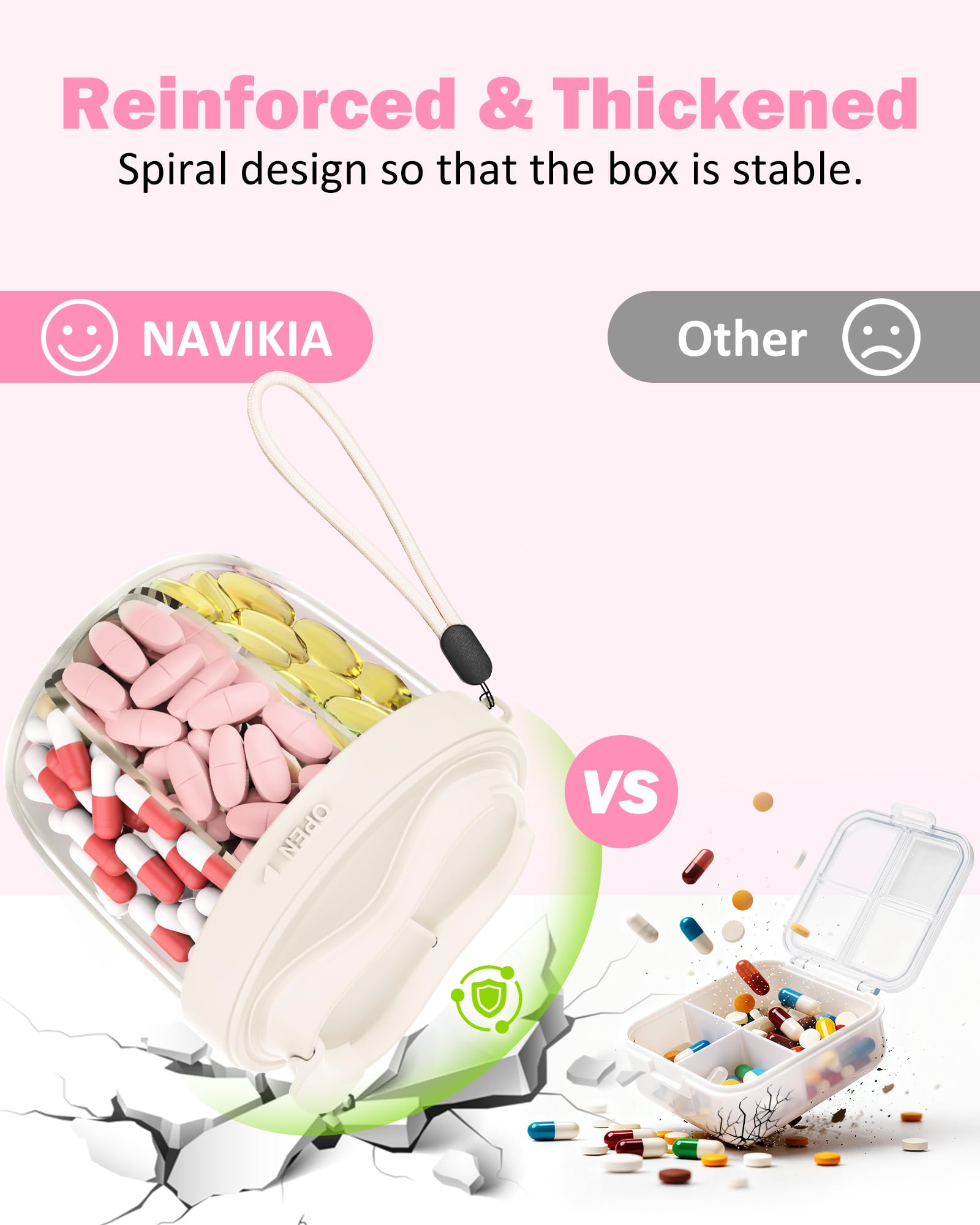 Navikia asa de nylon resistente para transportar.