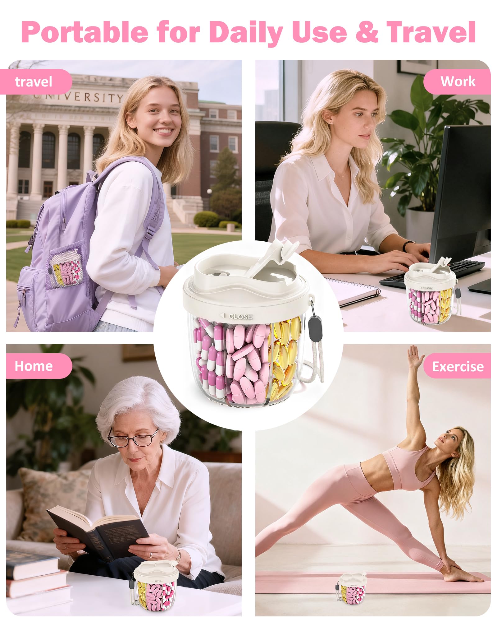 Navikia material libre de BPA y seguro para suplementos.