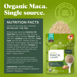 Navitas Organics Maca Polvo ideal para batidos y bebidas energizantes.