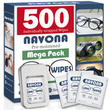 Navona: toallitas prehumedecidas para anteojos brindando limpieza rápida