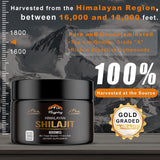 naypiny frasco Shilajit oro 800 mg, pureza y potencia en cada dosis.