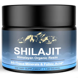 Naypiny Shilajit Himalaya con empaque de vidrio para mantener la pureza y uso diario.