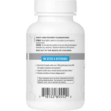 Etiqueta nutricional de Osteo-K de NBI con calcio, D y K2