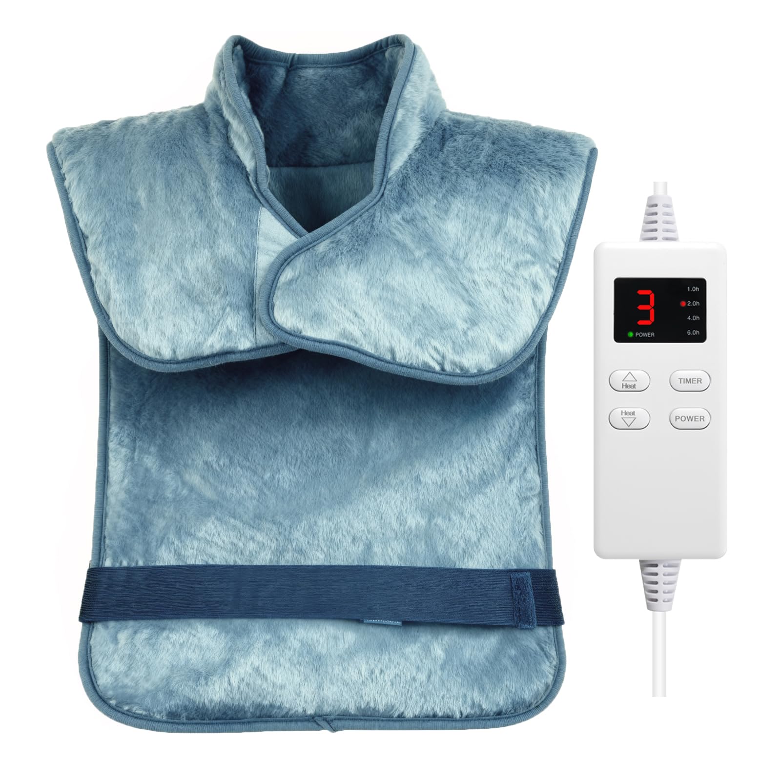 NBKLS almohadilla de calor para espalda, cuello y hombros, confort y relajación en casa