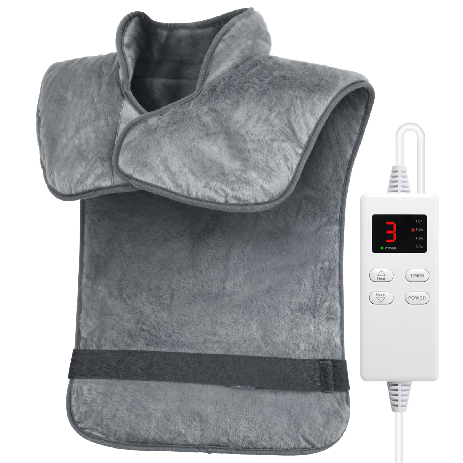 Calentador NBKLS para cuello, hombros y espalda, ofrece calor envolvente para aliviar tensiones.