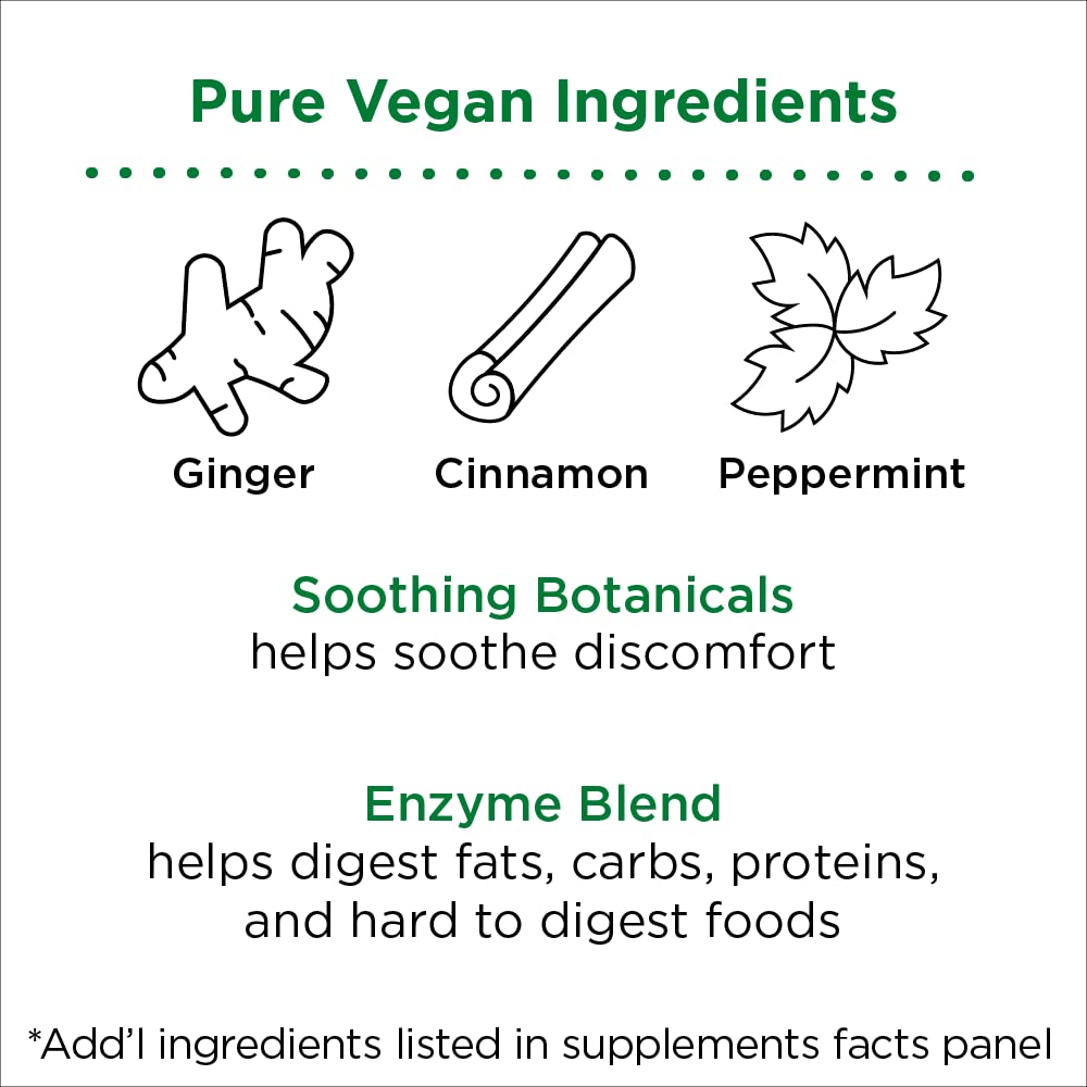 etiqueta nbpure con ingredientes clave de enzimas y hierbas