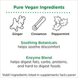 etiqueta nbpure con ingredientes clave de enzimas y hierbas