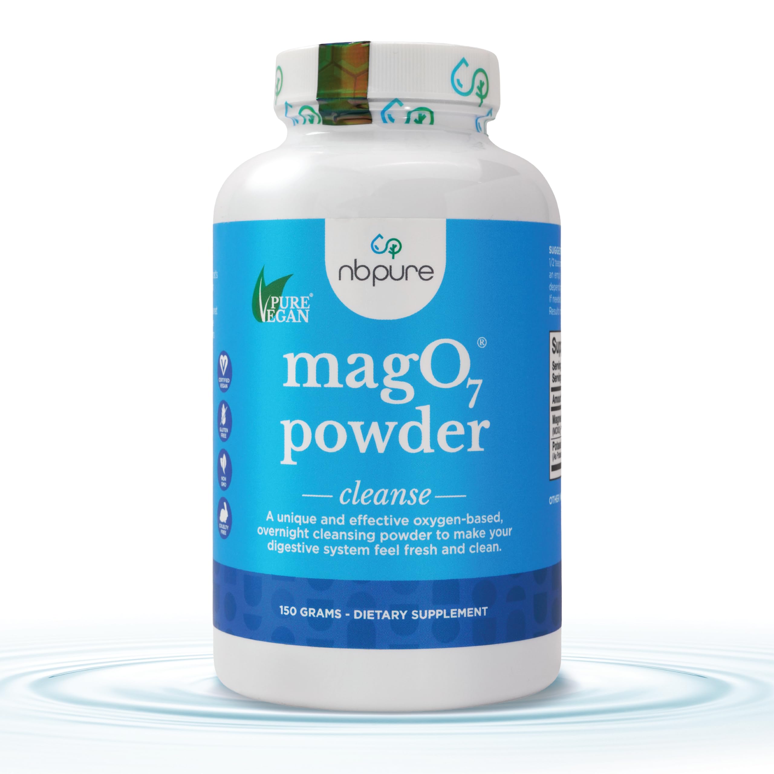 nbpure MagO7 polvo para limpieza intestinal al mezclar en agua
