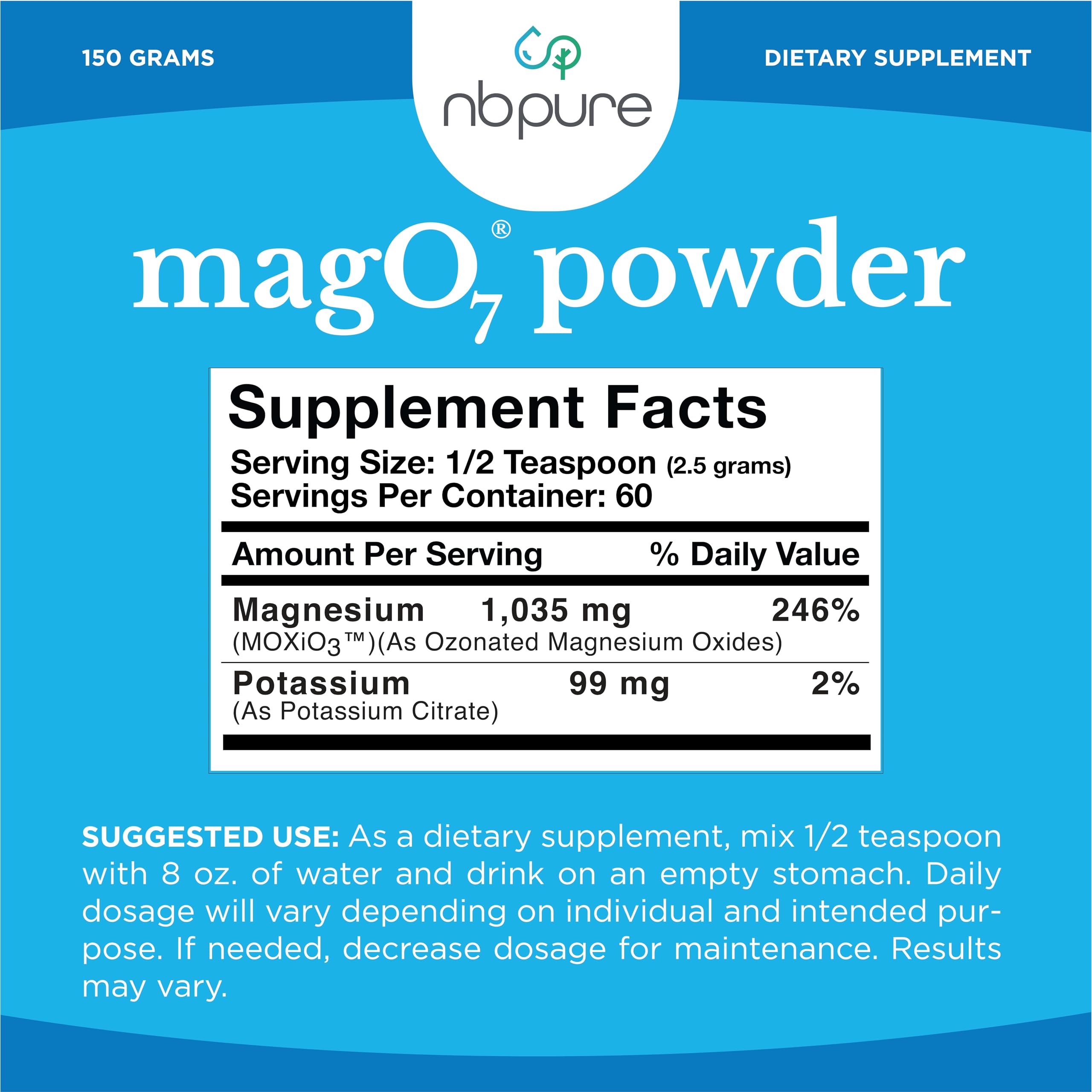 nbpure MagO7 uso nocturno para apoyo digestivo diario
