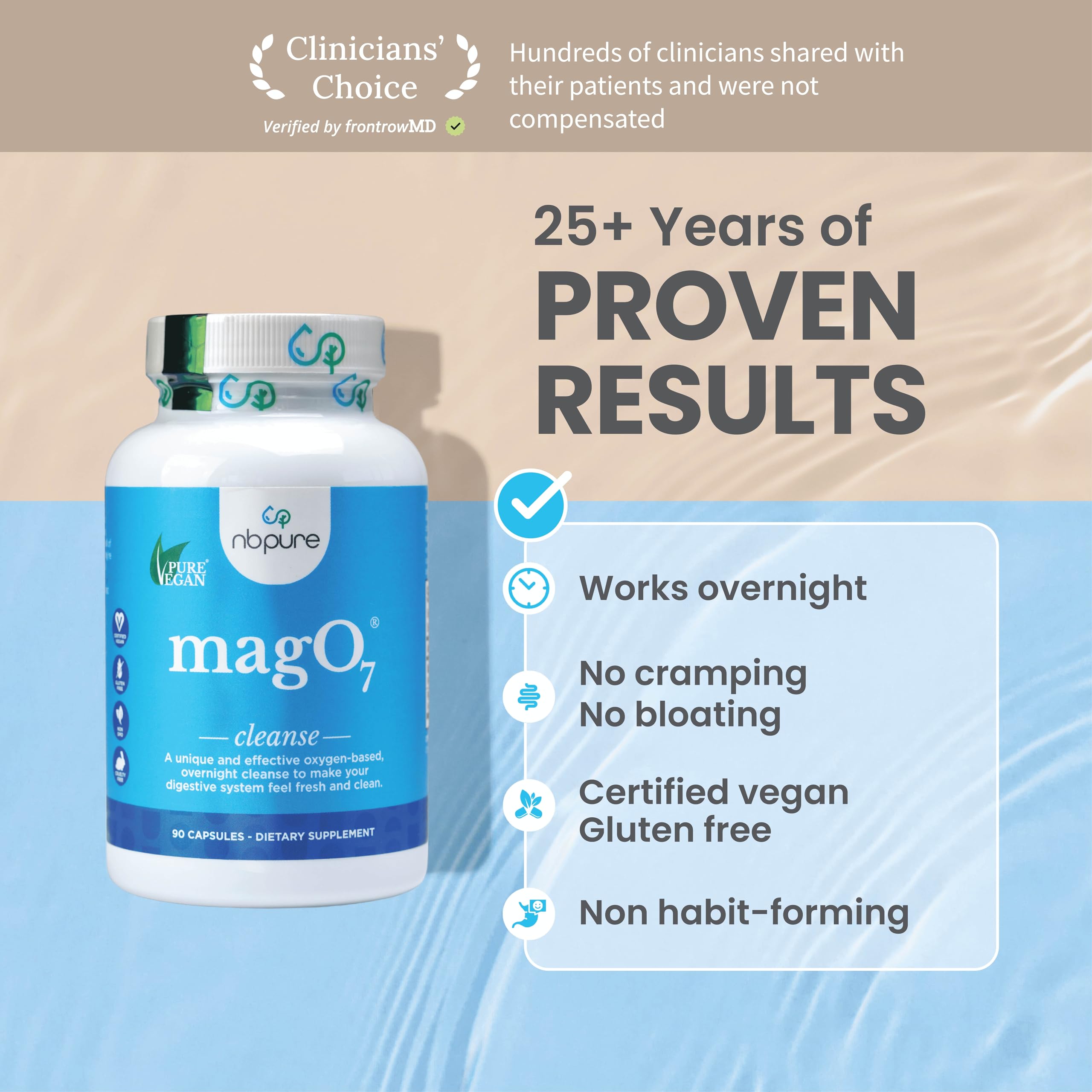 nbpure MagO7 uso nocturno: toma antes de dormir para regularidad
