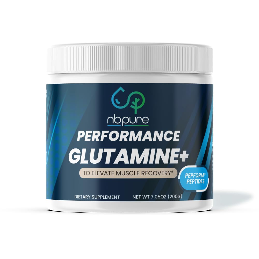 nbpure Glutamina PepForm: botella para apoyo potencial a recuperación muscular y digestiva