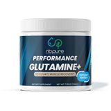 nbpure Glutamina PepForm: botella para apoyo potencial a recuperación muscular y digestiva