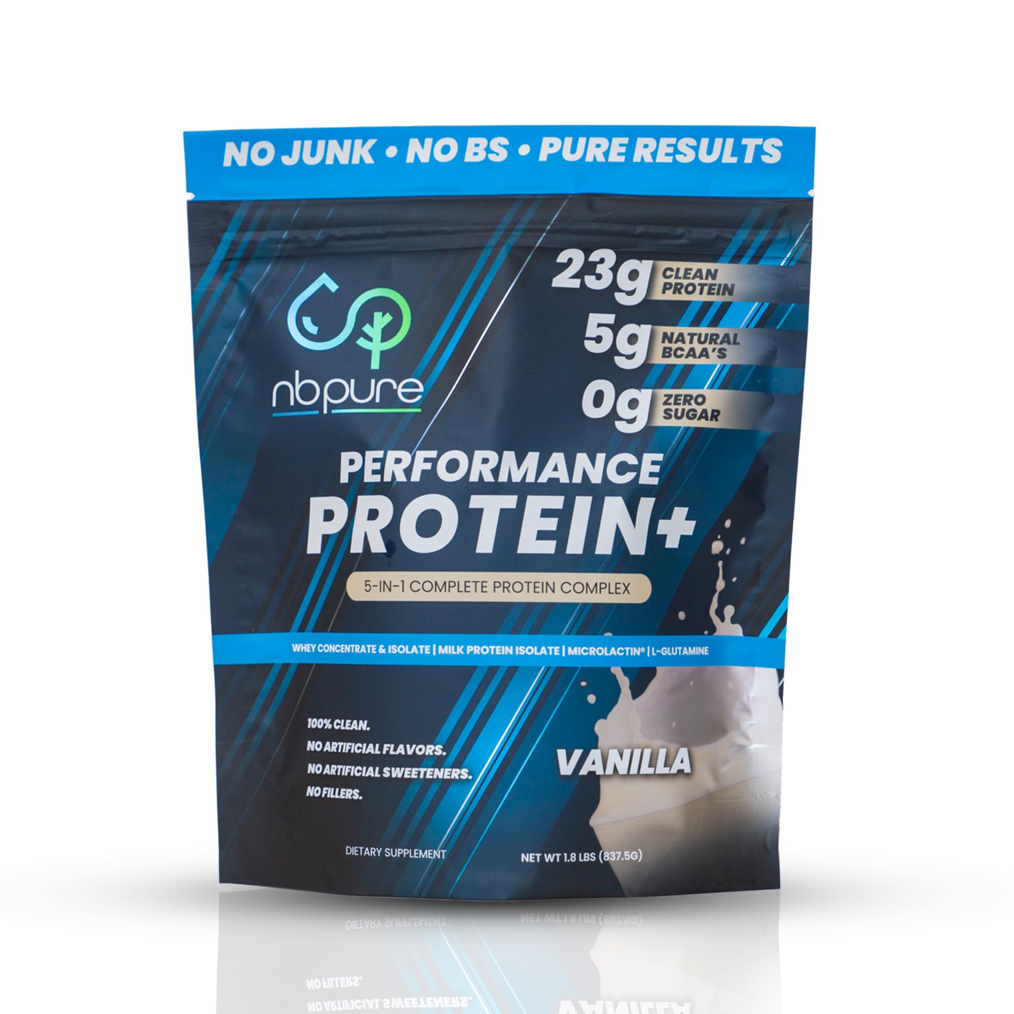 nbpure proteína vainilla, lata: mezcla proteica equilibrada para uso diario