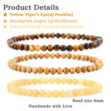 Pulsera NCB Jade Amarillo, equilibrio de energía para el día