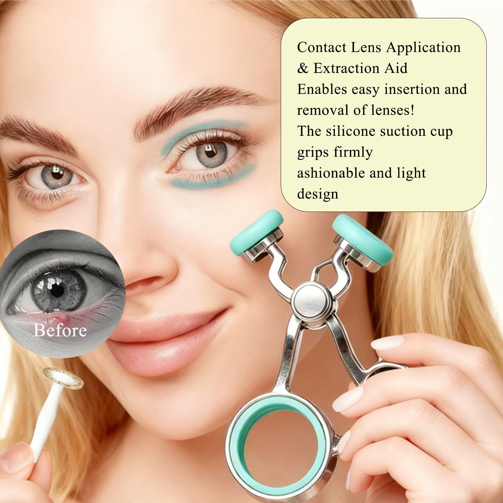 NCHEMDL Abrelentes: apertura suave para colocar lentes.