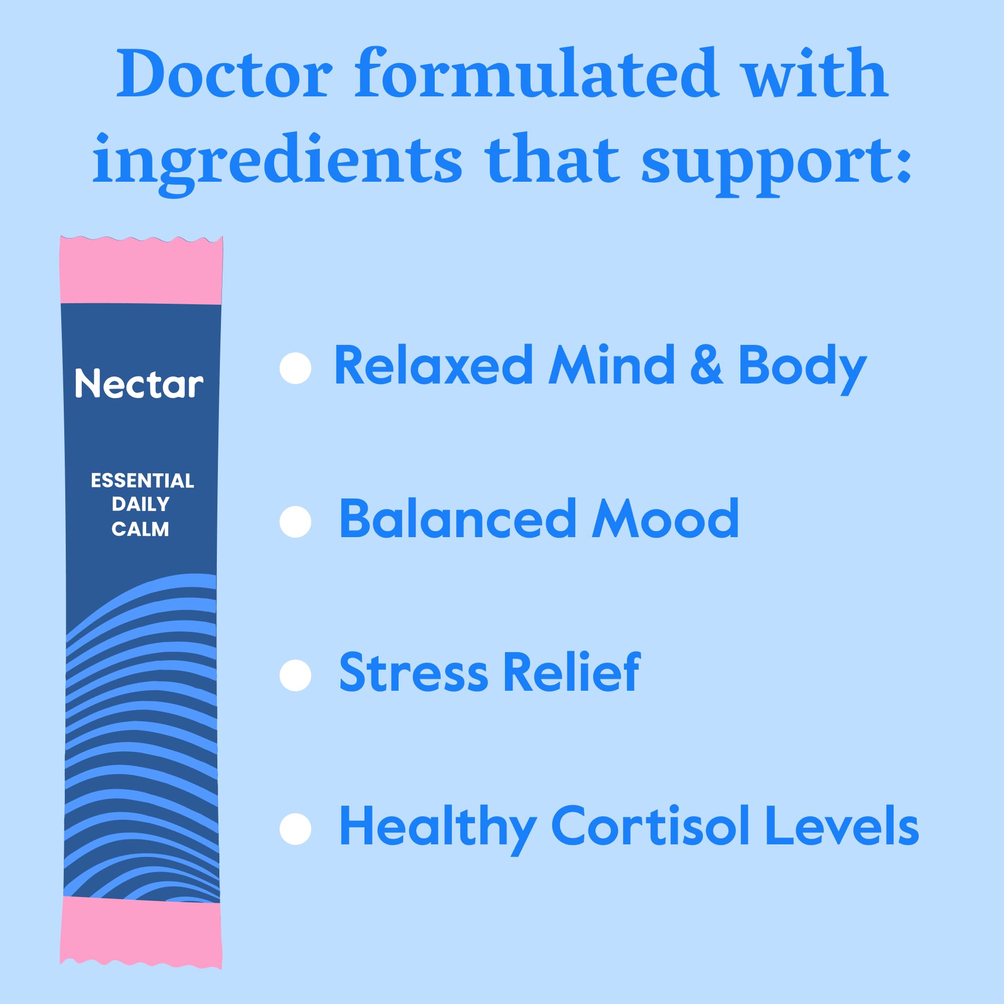 Nectar Calm con vitamina D para bienestar diario