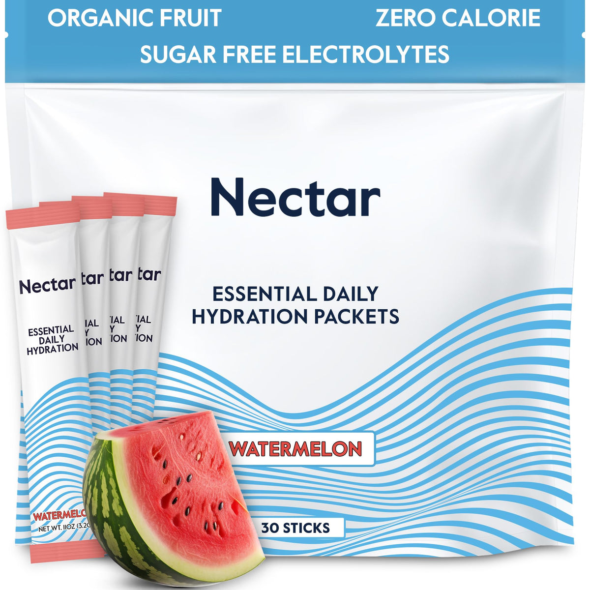 Nectar Paquetes de Hidratación, sobre individual para hidratación rápida
