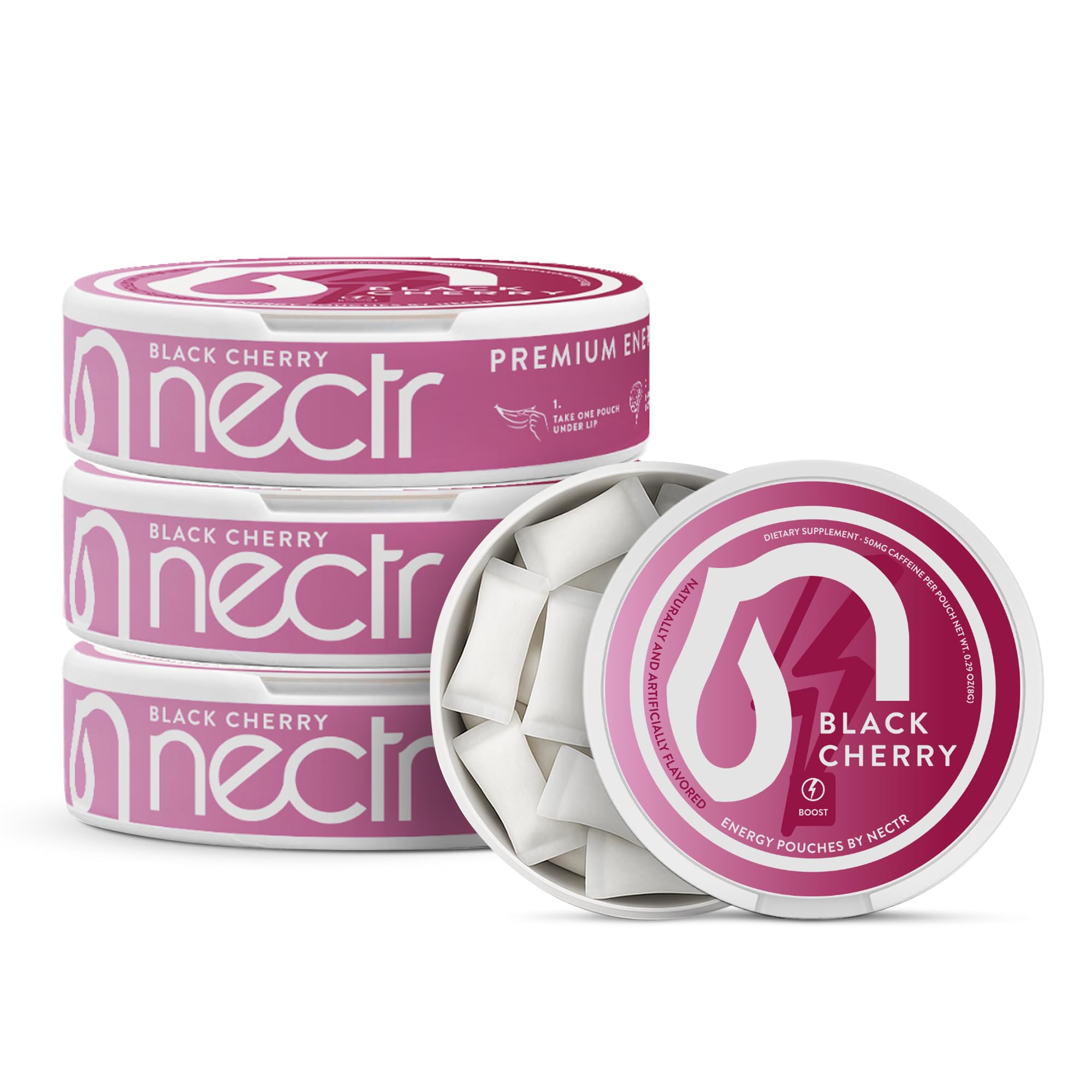 Nectr Energy bolsa mini de cafeína para uso rápido.