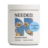 Needed multivitamínico para mujeres, botella frontal, apoyo a la energía diaria