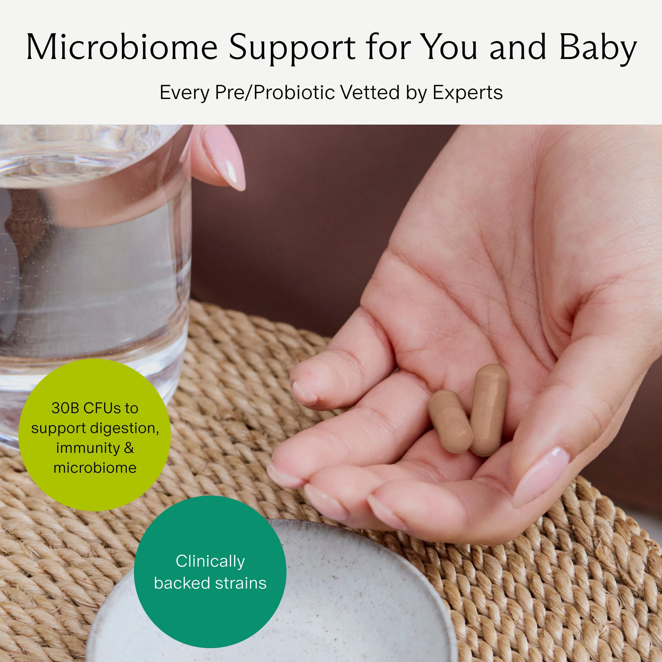 Needed Prebiotico-Probiotico: dosis de 30 mil millones CFU para beneficios potenciales.