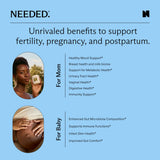 Needed Prebiotico-Probiotico: pila de cápsulas para la rutina diaria.