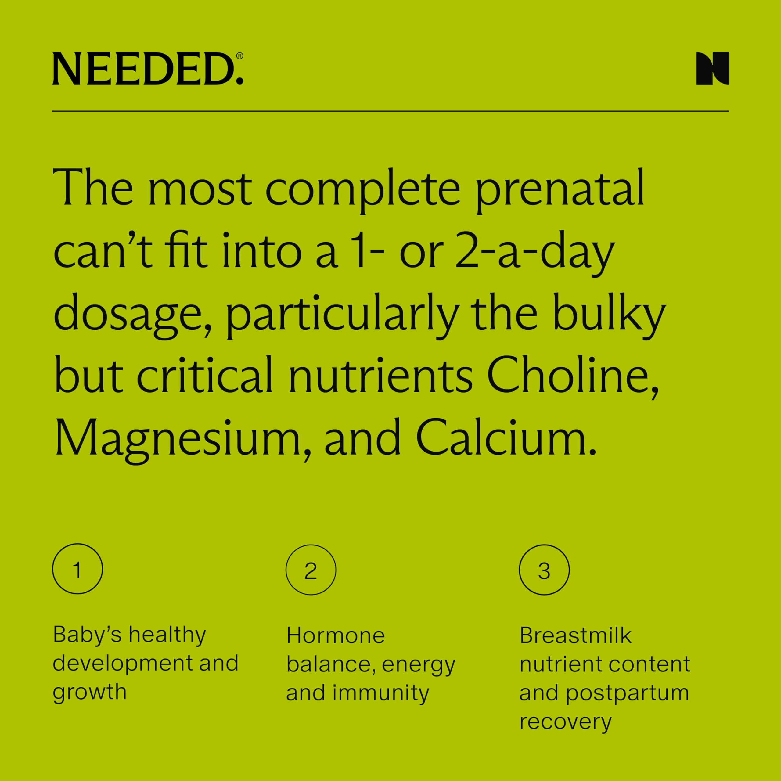 Needed Prenatal, ejemplo de consistencia y uso práctico.