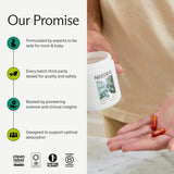 Needed Prenatal Omega-3, etiqueta de nutrientes, detalles visibles.